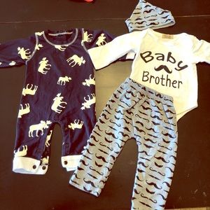 2 outfit set 3-6 months